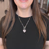 Rose Quartz Heart Toggle Necklace