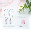 Rose Quartz Long Hoop Earrings