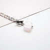 Rose Quartz Rectangle Toggle Necklace