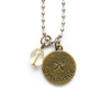 Sagittarius & Citrine Charm Necklace