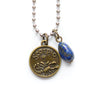 Scorpio & Lapis Lazuli Charm Necklace