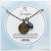 Scorpio & Lapis Lazuli Charm Necklace