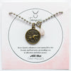 Taurus & Rose Quartz Charm Necklace