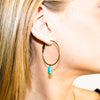 Amazonite Hoop Earrings