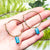 Tiny Blue Apatite Earrings