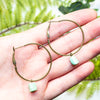 Chrysoprase Hoop Earrings