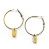 Tiny Citrine Hoop Earrings