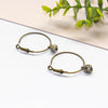 Tiny Pyrite Hoop Earrings