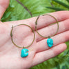 Tiny Turquoise Earrings