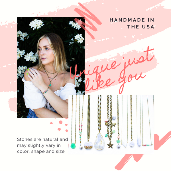 Tiny Raw Rhodochrosite Hoop Earrings - Coastal Collection