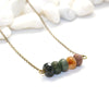 Agate Bar Necklace - Natural Gemstone Necklace