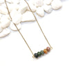 Agate Bar Necklace - Natural Gemstone Necklace