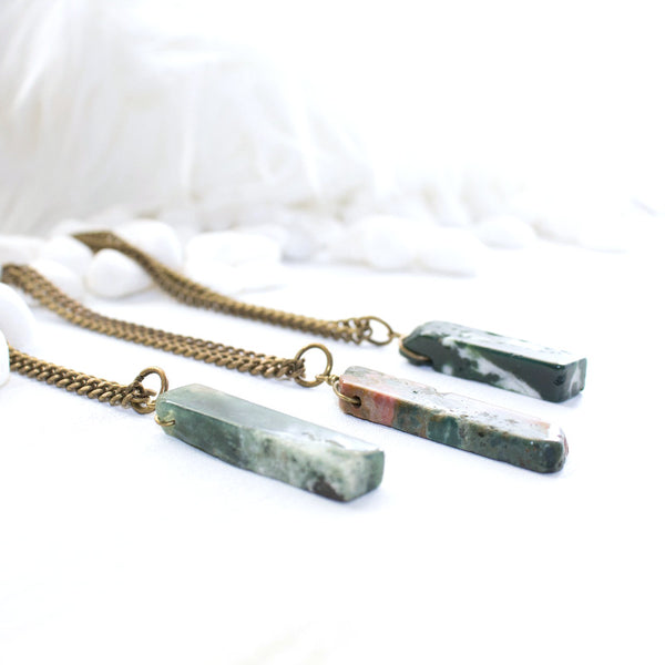 Agate Necklace - Natural Gemstone Necklace