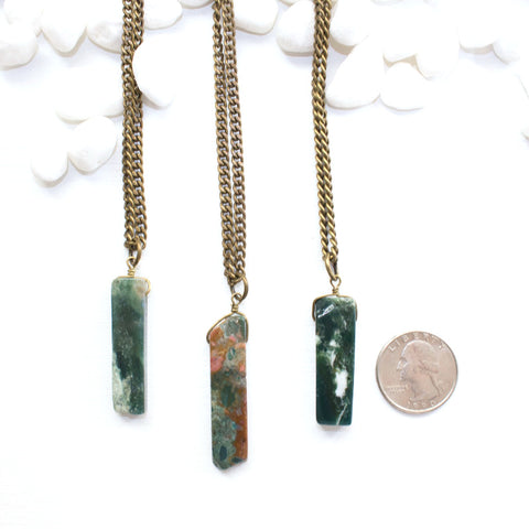 Agate Necklace - Natural Gemstone Necklace