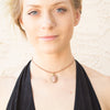 Rhodonite Gemstone Choker - Vegan Jewelry