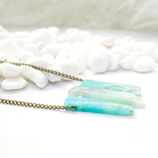 Amazonite Necklace - Natural Gemstone Jewelry