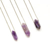 Amethyst Double Point Necklace