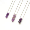 Amethyst Double Point Necklace