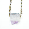 Raw Amethyst Necklace - Natural Gemstone Jewelry
