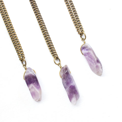 Amethyst Necklace - Natural Gemstone Jewelry
