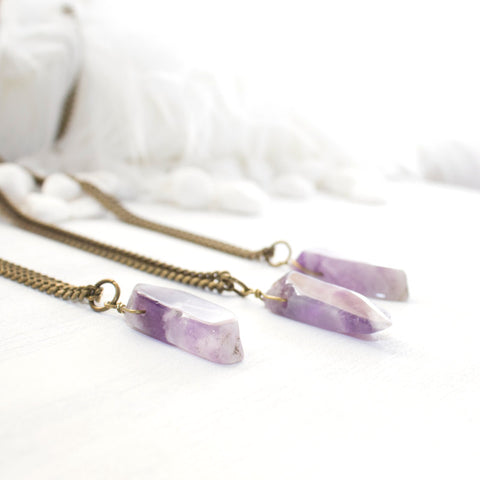 Amethyst Necklace - Natural Gemstone Jewelry