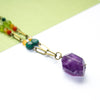 Amethyst Rainbow Beaded Long Necklace