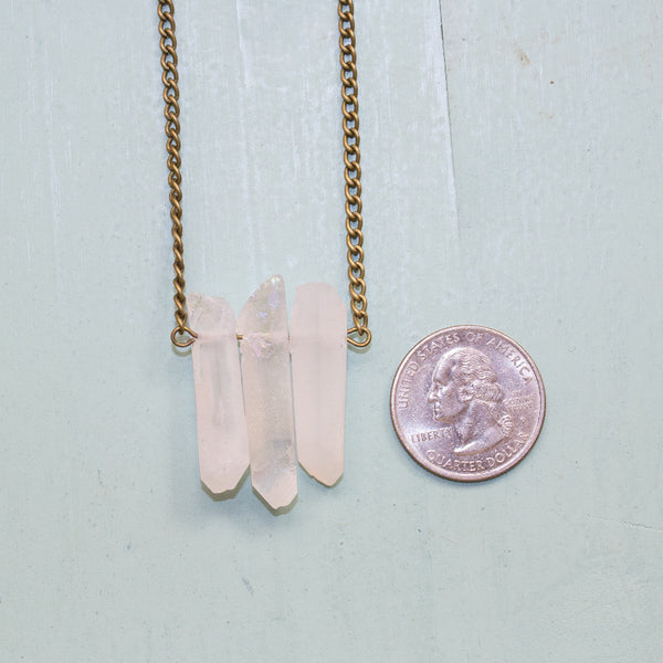 Angel Aura Quartz Necklace - Crystal Quartz Jewelry