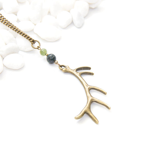 Antler Necklace - Southwestern Boho Jewelry
