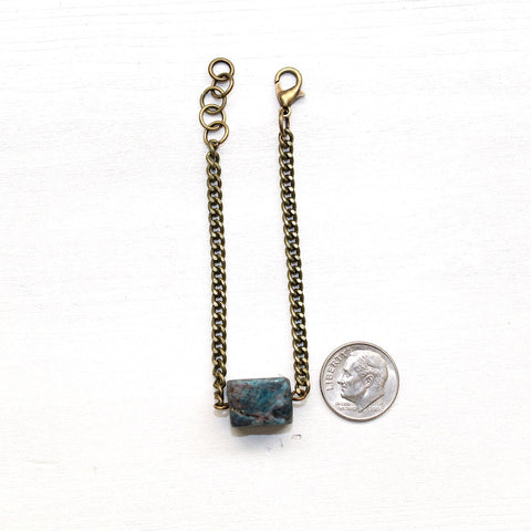 Apatite Cube Bracelet - Natural Gemstone Jewelry