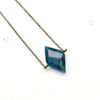 Apatite Diamond Necklace - Natural Gemstone Jewelry