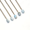 Aquamarine Gemstone Necklace - Natural Gemstone Jewelry