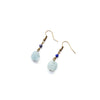 Aquamarine Raw Crystal Earrings - Natural Gemstone Jewelry