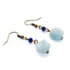 Aquamarine Raw Crystal Earrings - Raw Crystal Jewelry Jewelry