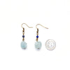 Aquamarine Raw Crystal Earrings - Natural Gemstone Jewelry