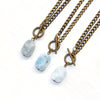 Aquamarine Toggle Bracelet - Natural Gemstone Jewelry