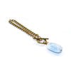 Aquamarine Toggle Bracelet - Natural Gemstone Jewelry