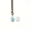 Aquamarine Toggle Necklace - Natural Gemstone Jewelry