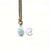 Aquamarine Toggle Necklace - Natural Gemstone Jewelry