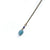 Aquamarine and Lapis Lazuli Drop Necklace - Natural Gemstone Jewelry