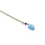 Aquamarine and Lapis Lazuli Drop Necklace - Natural Gemstone Jewelry