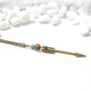 Arrow, Jasper, and Turquoise Necklace - Southwestern Boho Jewelry