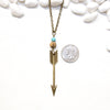 Arrow, Jasper, and Turquoise Necklace - Southwestern Boho Jewelry