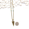 Arrowhead and Amazonite Necklace - Southwestern Boho Jewelry