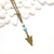 Arrowhead and Turquoise Necklace - Southwestern Boho Jewelry