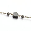 Black Tourmaline Dainty Bracelet - Raw Crystal Jewelry