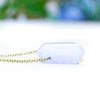 Blue Lace Agate Double Point Necklace - Coastal Collection