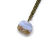 Blue Lace Agate Square Necklace - Coastal Collection