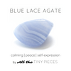 Blue Lace Agate Large Slab Necklace - Coastal Collection