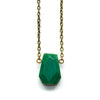 Chrysoprase Geometric Necklace