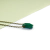 Chrysoprase Geometric Necklace Side